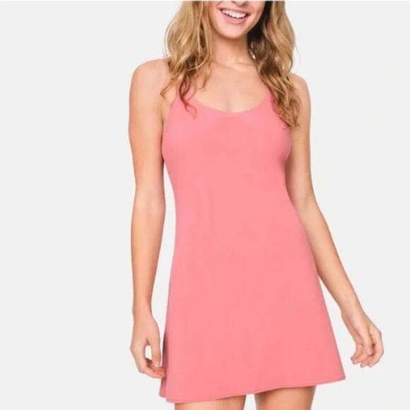 Outdoor Voices Women's The Exercise Dress Pink Punch Size S - Picture 1 of 8